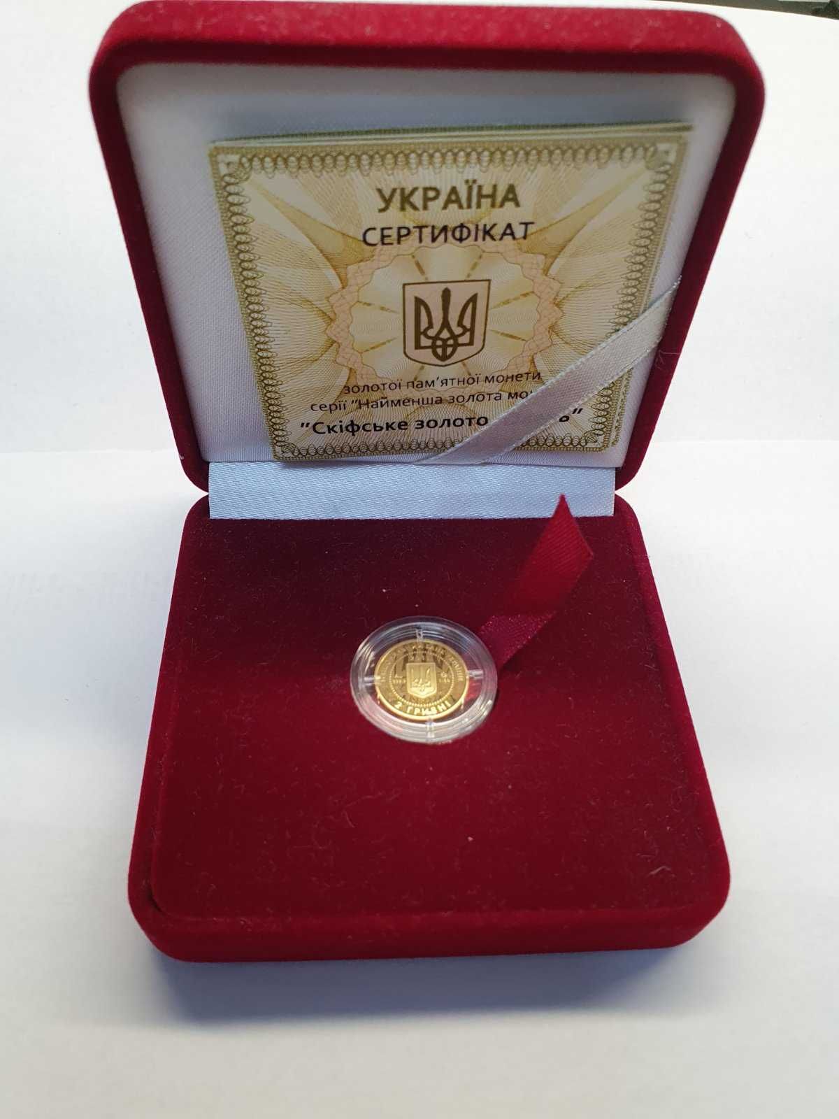 Золота монета 2 грн "Скіфське золото. Олень"