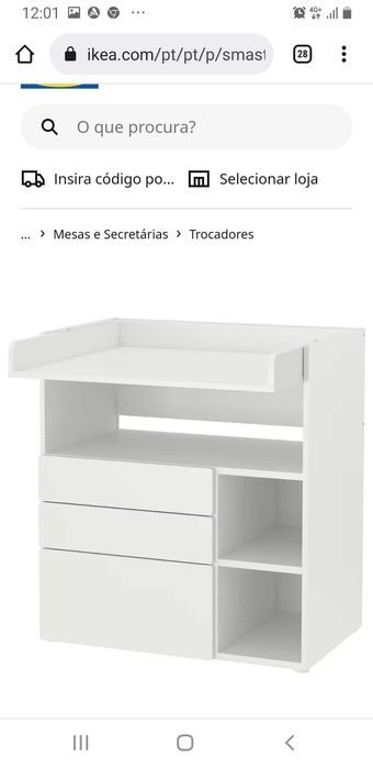 Trocador IKEA usado