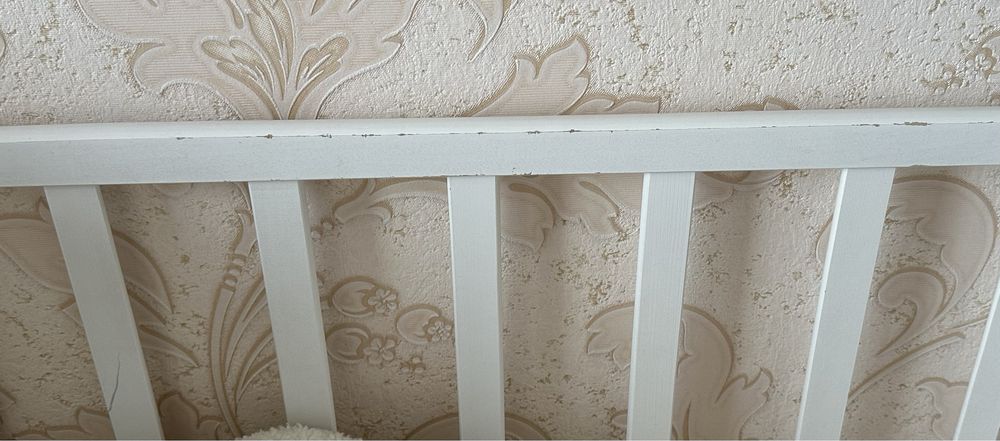 Ліжечко Babyroom Тедді біле з матрацом!!!