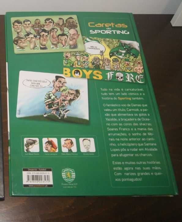 Caretas do Sporting - oferta livro Ouro do Sporting