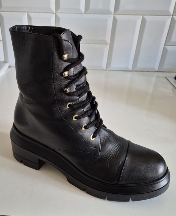 STUART WEITZMAM roz. 40 botki damskie skóra naturalna w całości
