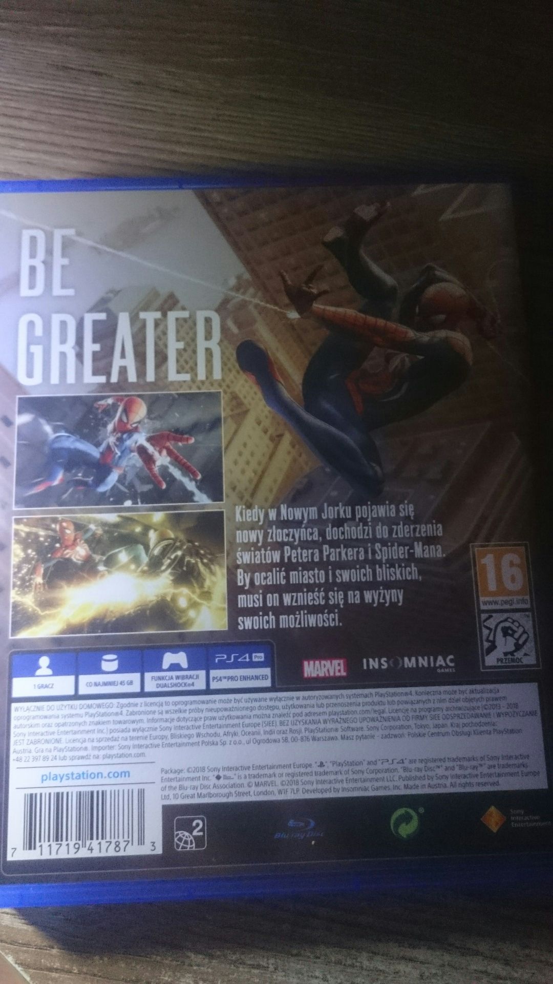 Gra Spiderman PS4 Playstation 4 polska wersja gta marvel Spider-man