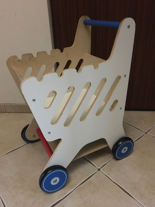 PLAYTIVE Drewniany Wózek na zakupy dla dzieci. POLECAM