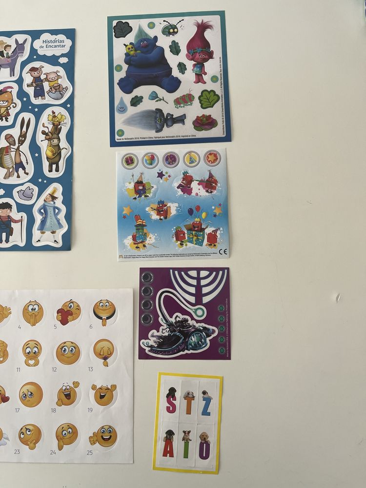 Stickers Spiderman e outros autocolantes