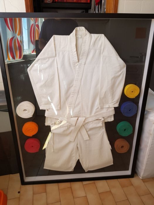 Quadro Kimono / Fato de Karaté e cintos