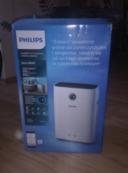 Oczyszczacz i nawilżacz powietrza Philips Combi 2w1 + zestaw filtrów