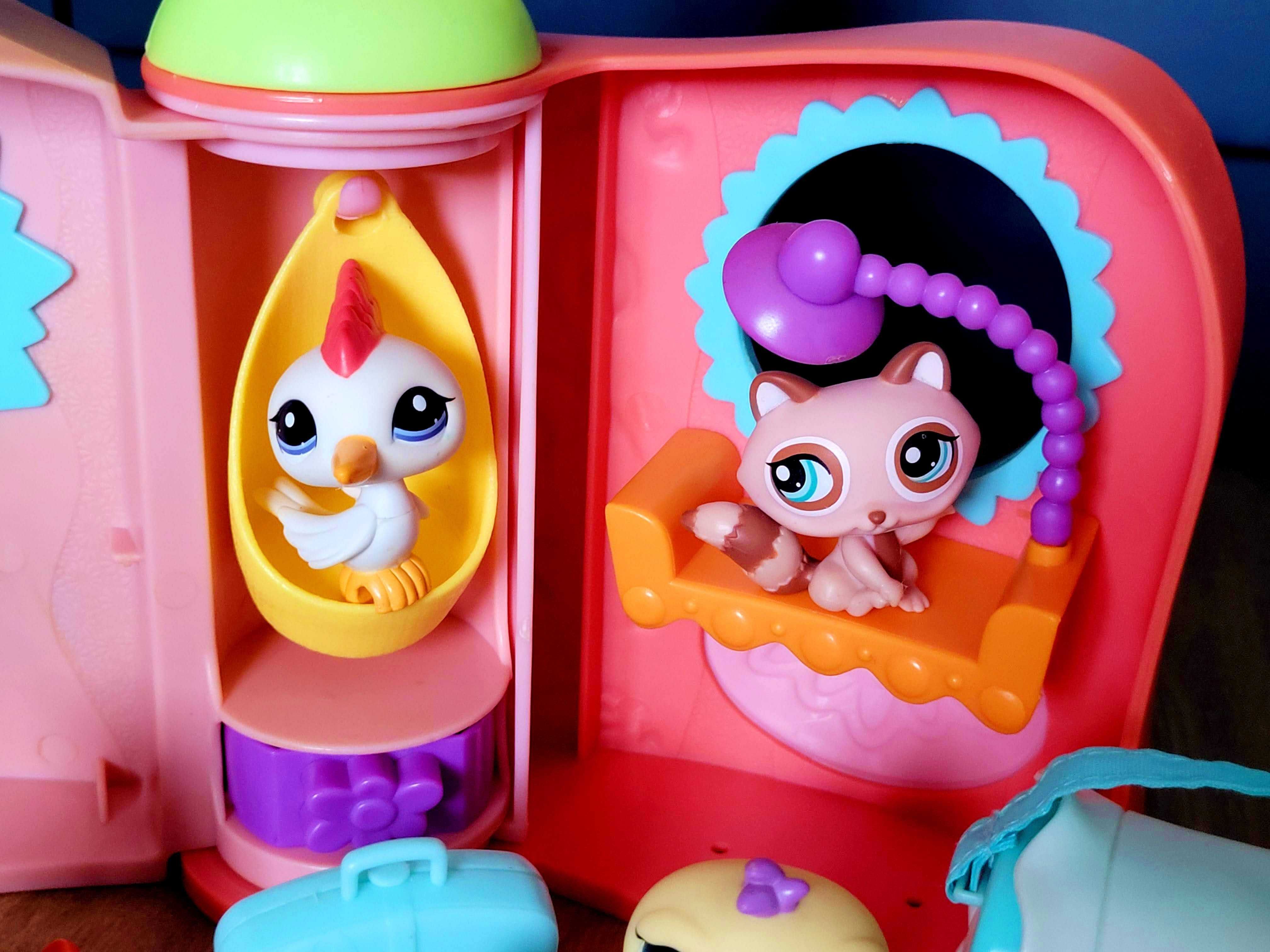 LPS Littlest Pet Shop zestaw figurek + domek dodatki akcesoria