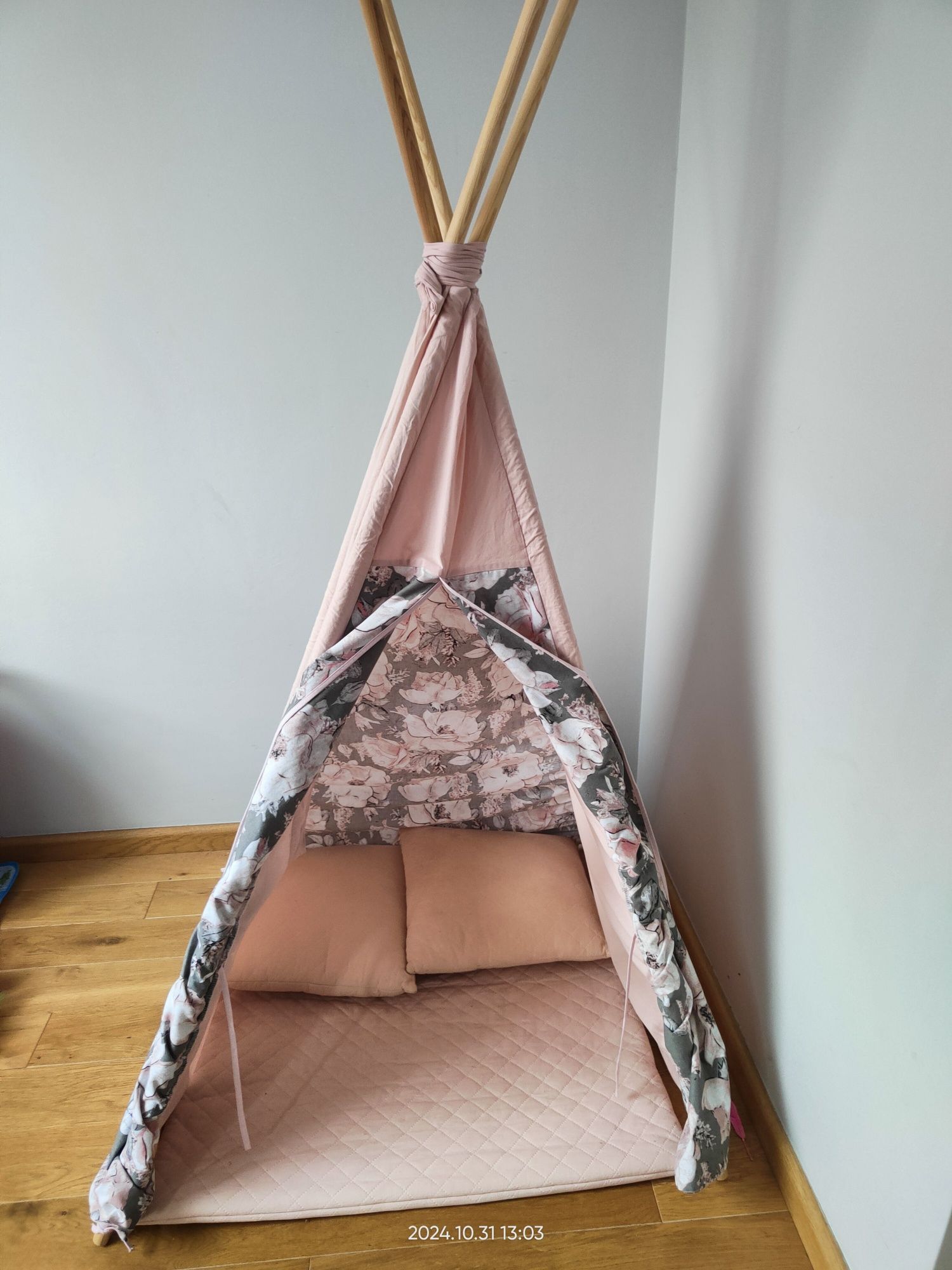 Namiot tipi dla dzieci różowy
