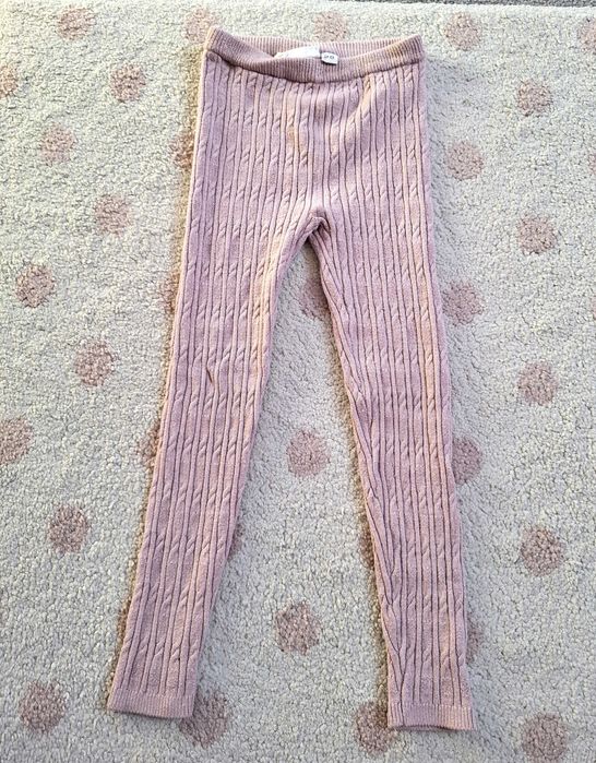 getry/kalesonki zimowe, firmy KappAhl, rozmiar 98 cm, pudrowy róż