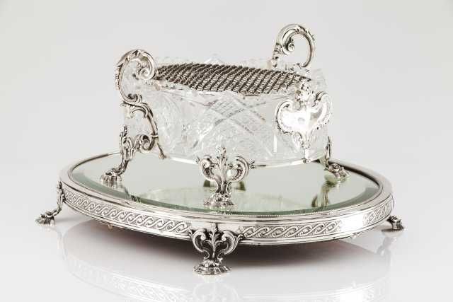 Centro Floreira em Prata Portuguesa