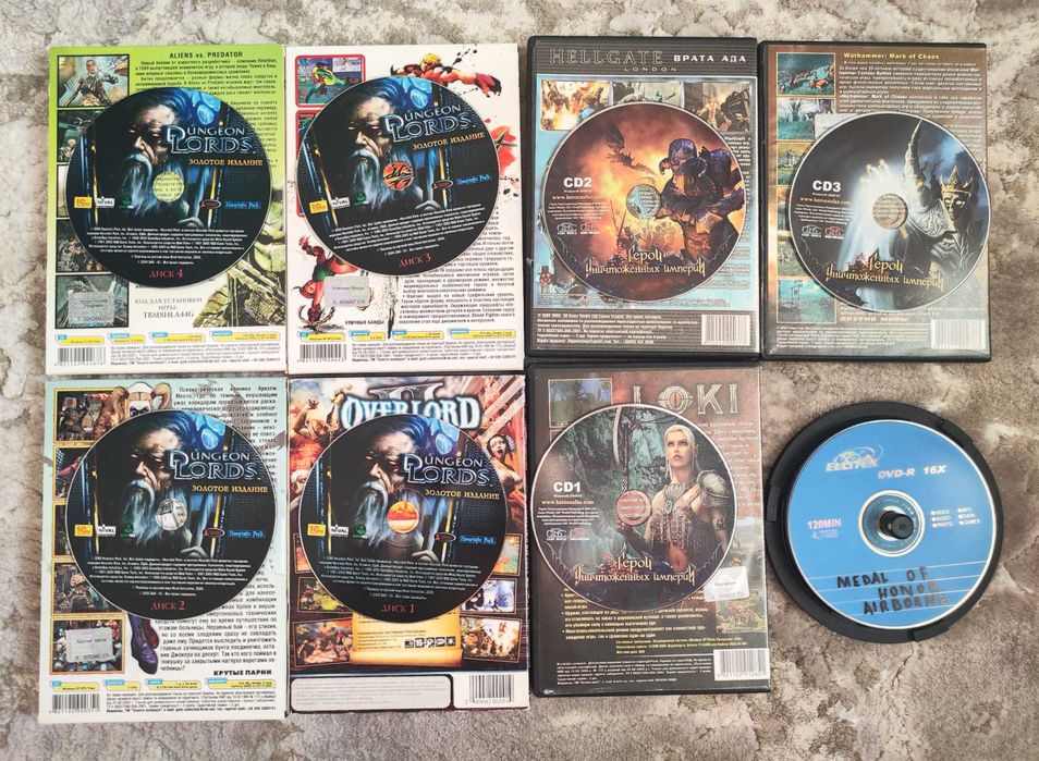 лот (50 штук) DVD/CD дисків з іграми на ПК (PC)