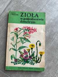Książka zioła w gospodarstwie domowym 1985