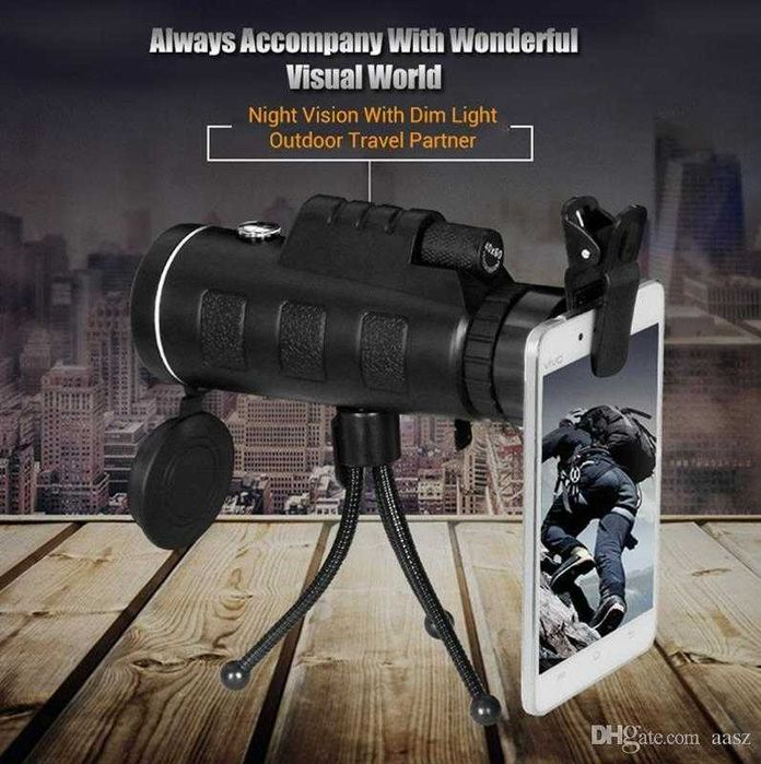 Монокуляр зі штативом і кліпсою Panda Vision 40×60