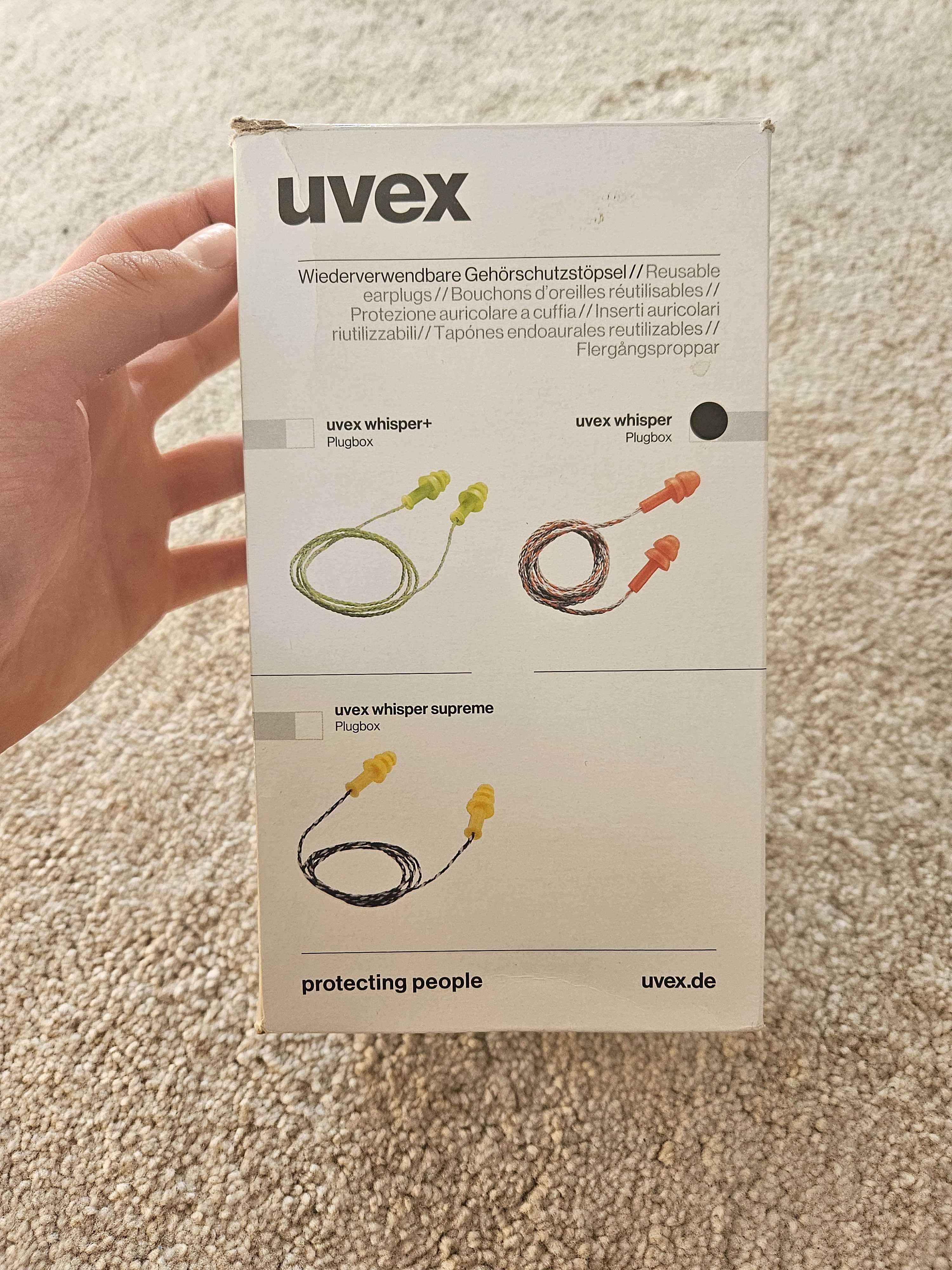 Nowe zatyczki do uszu wielokrotnego użytku uvex whisper