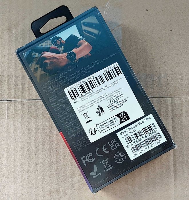 Смарт годинник Zeblaze Vibe 7 Pro Запаяний в плівці. Чорний. Новий