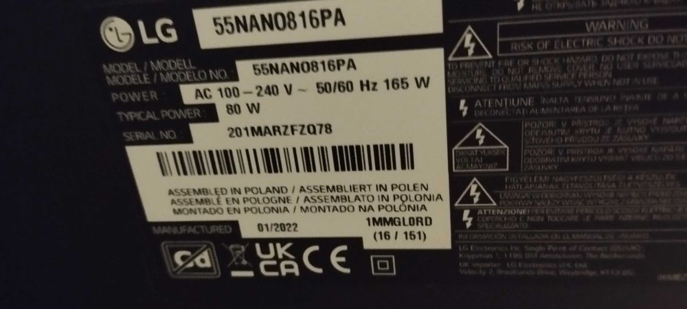 LG 55 nanocell 4khdr novíssima