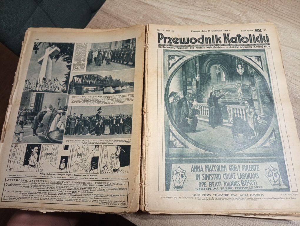 Stare gazety Tygodnik Przewodnik Katolicki z roku 1934
