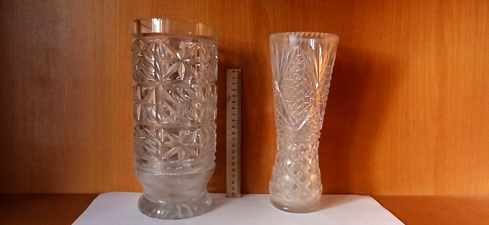 Хрустальные вазы , салатницы , ладья , стекл.селедочницы СССР