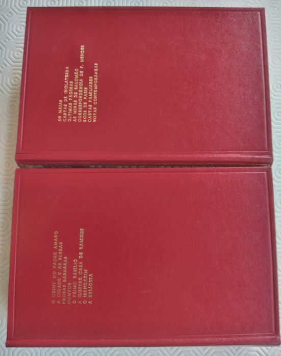 Novos - Eça de Queiroz obra completa - 4 livros em pele e papel bíblia