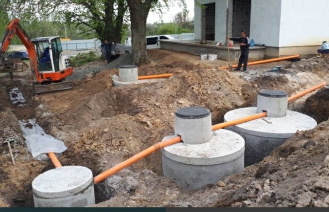 Септик,каналізація під ключ, гідроізоляція дренаж водовідведення
