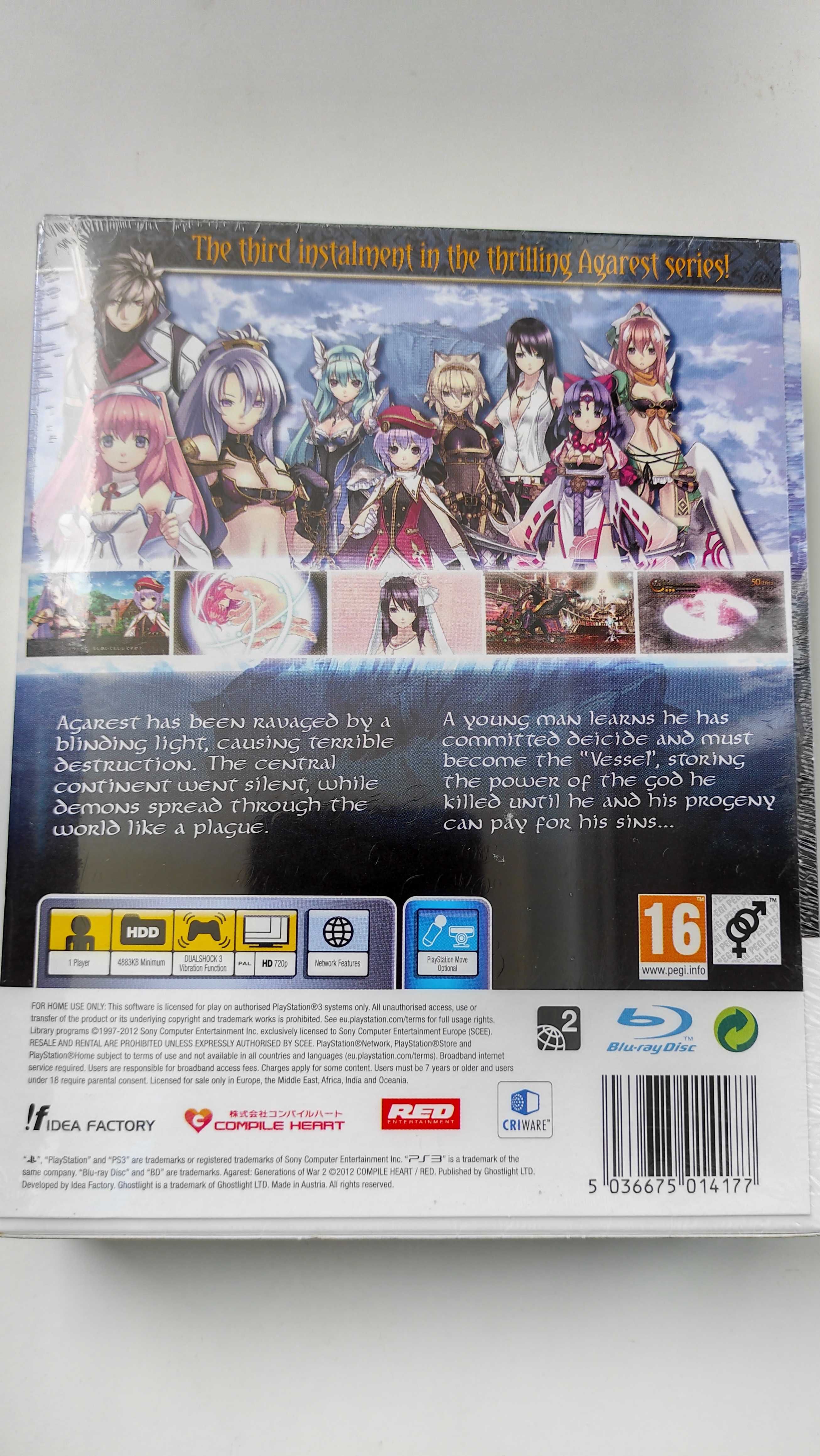 Novo Selado Agarest Generations of War 2 Ps3