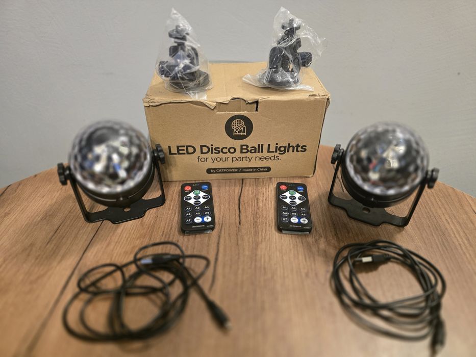 Kula Dyskotekowa Led Disco Ball Komplet 2szt