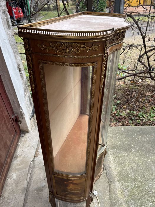 Witrynka szafka drewno antyk rękodzieło