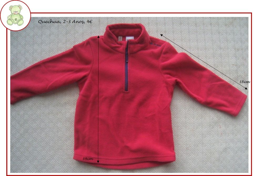 2-3Anos Menina Outono/Inverno - blusas e casacos