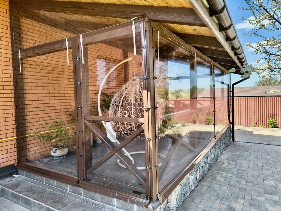 Мягкие окна Кривой Рог от 650грн. Мʼякі вікна Кривий Ріг. Пленка ПВХ.