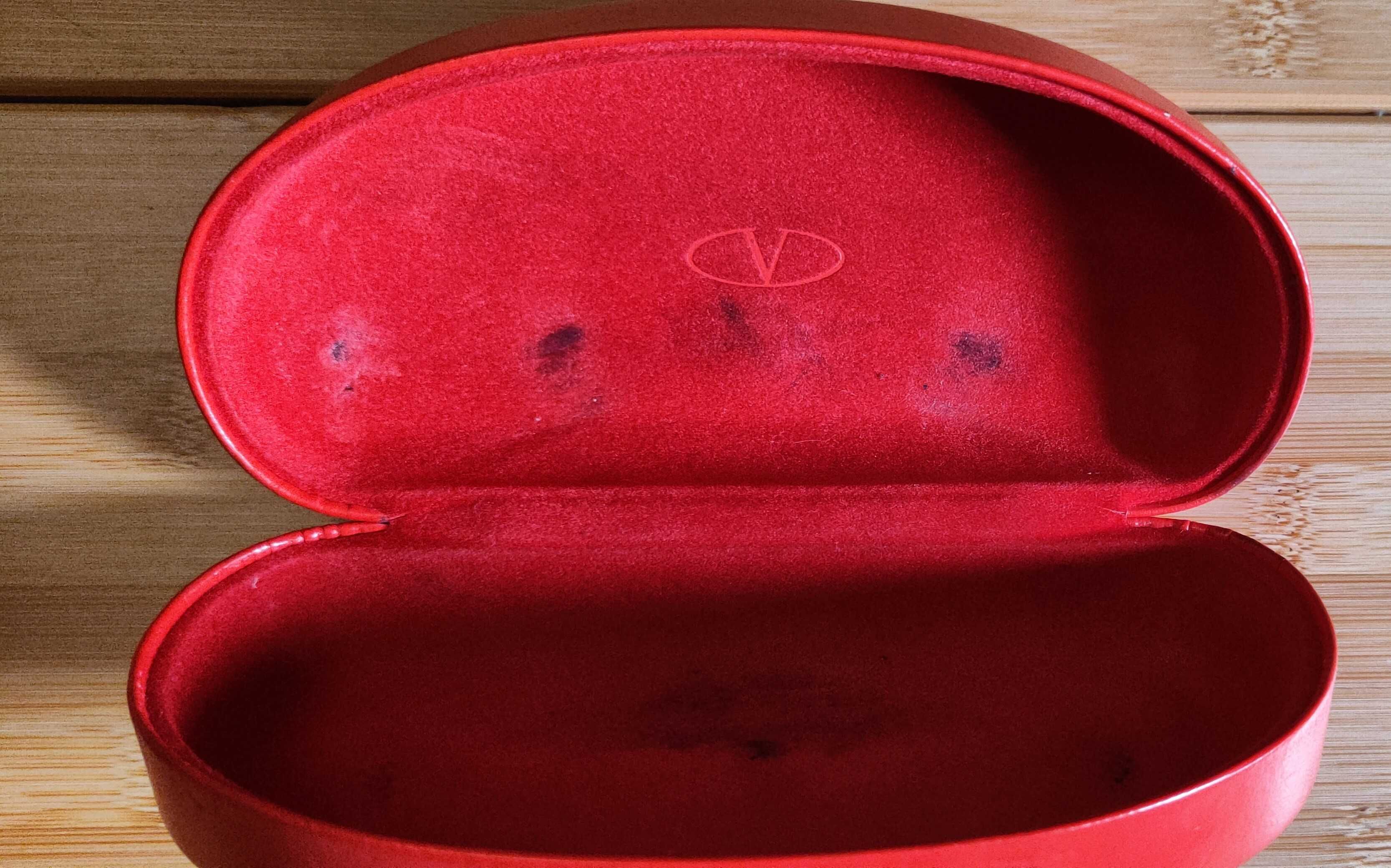 Valentino oryginalne markowe okulary przeciwsłoneczne, niebiesko-szare