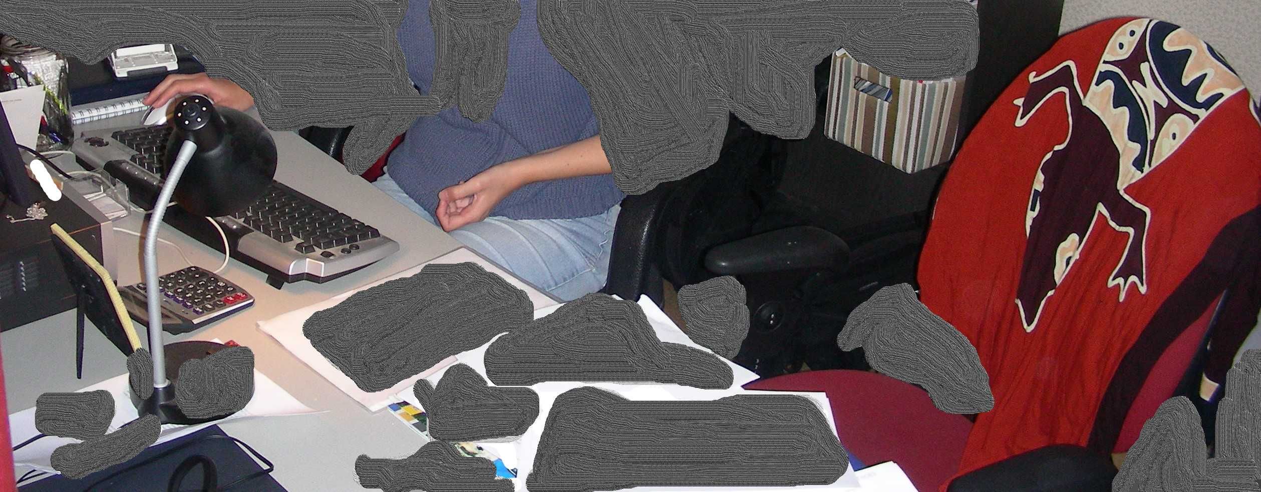 Biurko, regulowane, idealne dla WYSOKICH, szary blat, czarne nogi