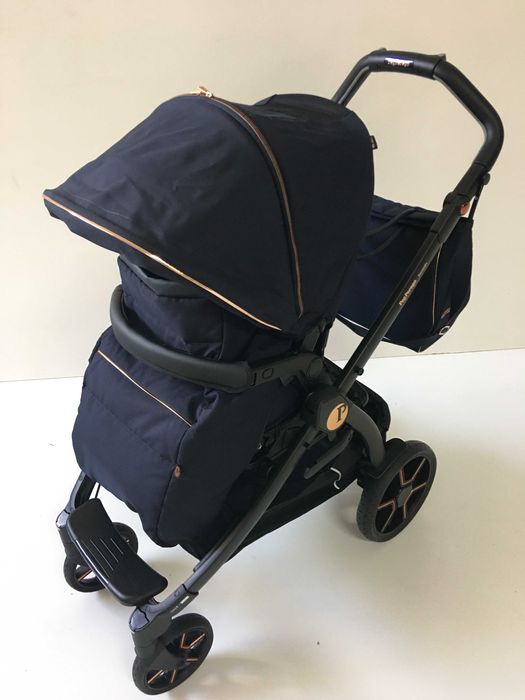 Wózek Peg Perego Book głęboko spacerowy z torbą kolor Blue Shine