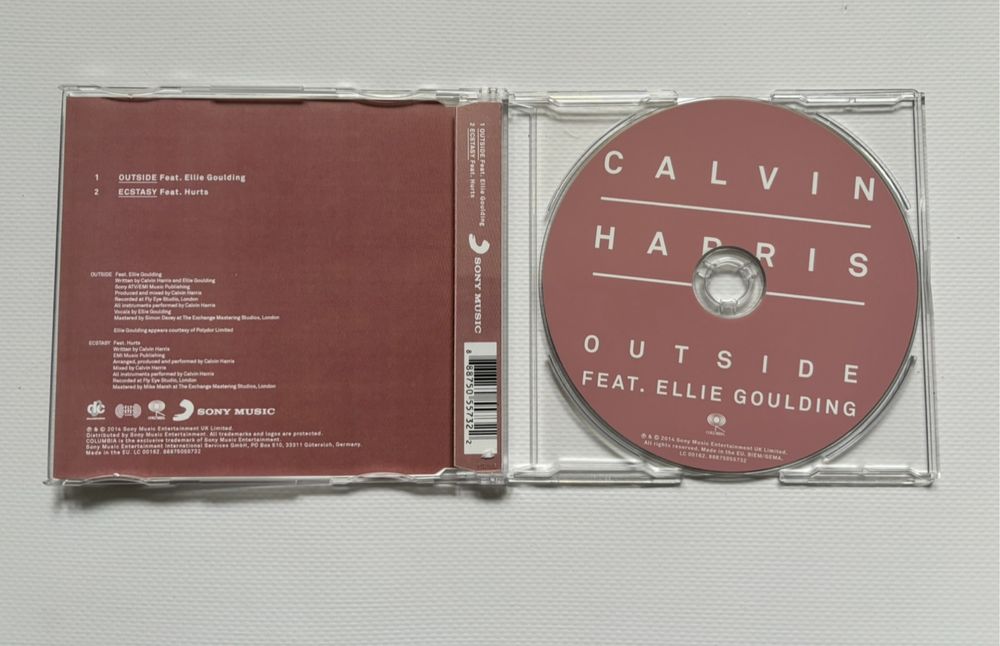 Calvin Harris - Outside (ft. Ellie Goulding) - RARE CD single