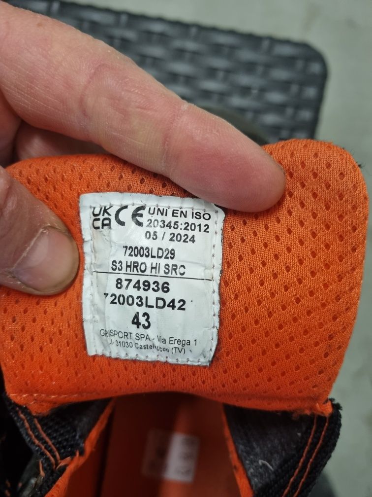 Buty robocze skórzane grisport marmolada 43