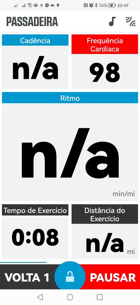 Desportista - Monitor de frequência cardíaca