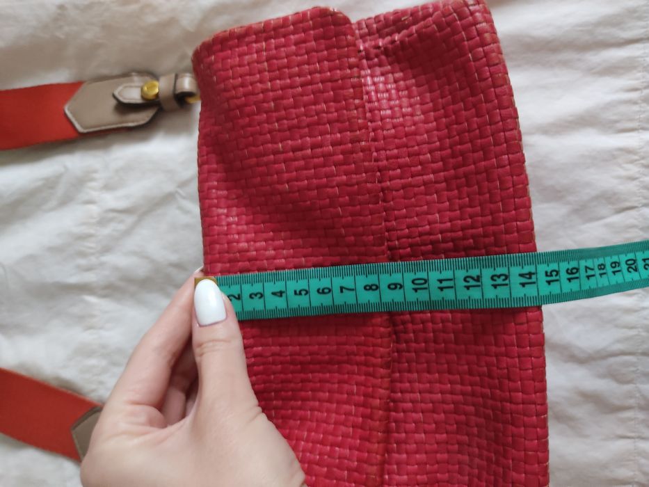 Сумка Massimo Dutti плетенная, кожа