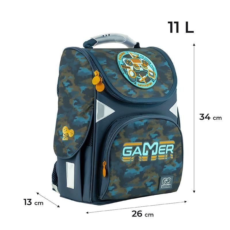 рюкзак GoPack Education каркасний 5001S-8 Gaming Mode 34х26х13см.