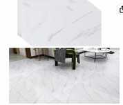 Azulejo/Piso Vinílico de Mármore Branco Autocolante