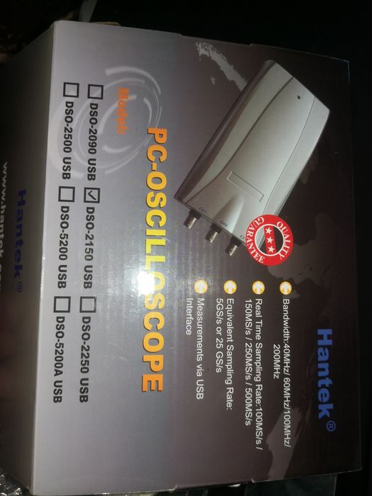 Hantek DSO2150 USB Osciloscópio 60 Mhz 2 canais