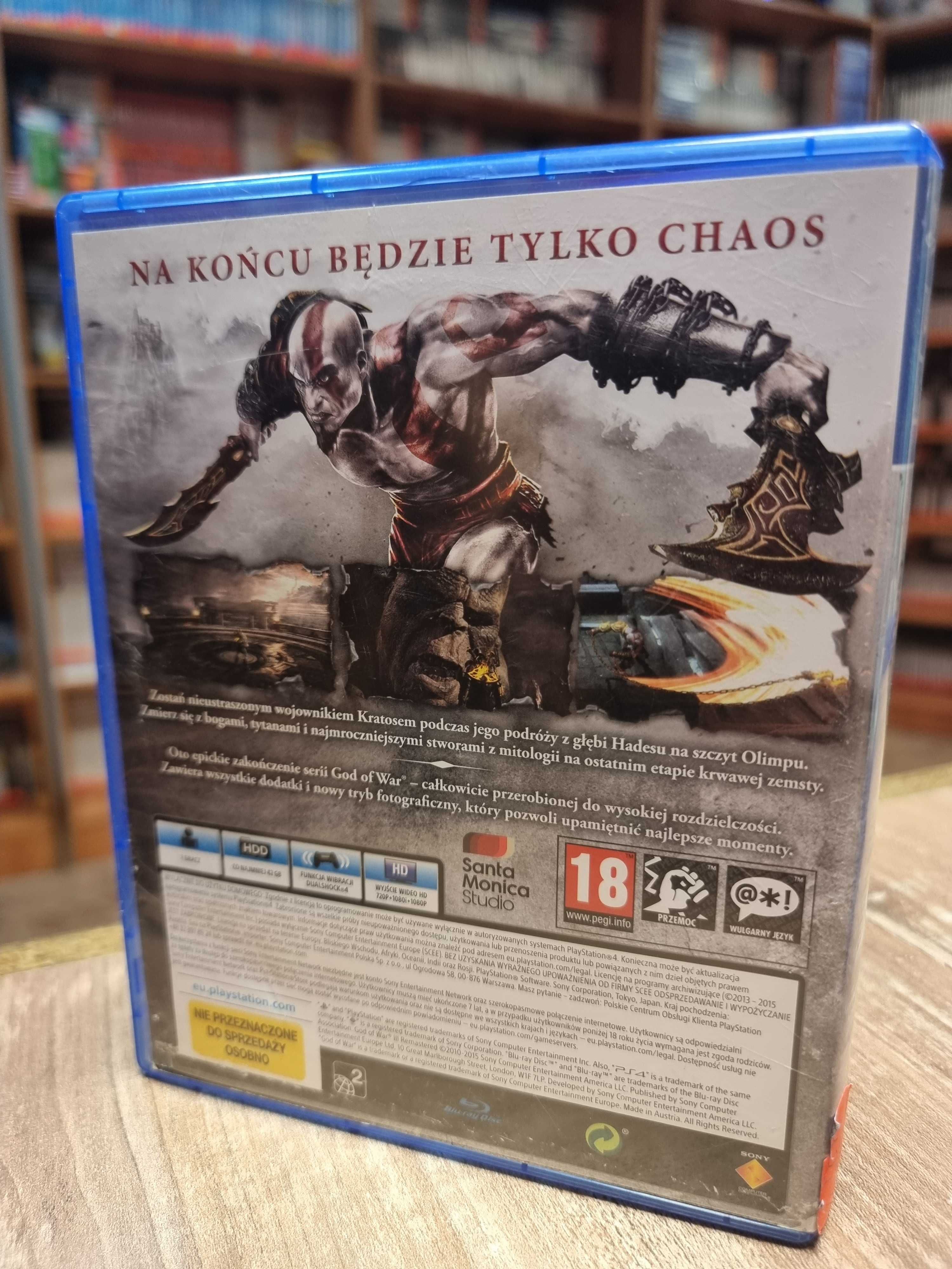 God of War III Remastered PS4 PS5 PL SKlep Wysyłka Wymiana