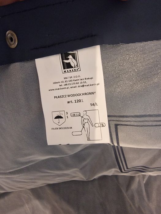 Płaszcz roboczy Waders MAT-PW1200 przeciwdeszczowy, wodoodporny - Ziel