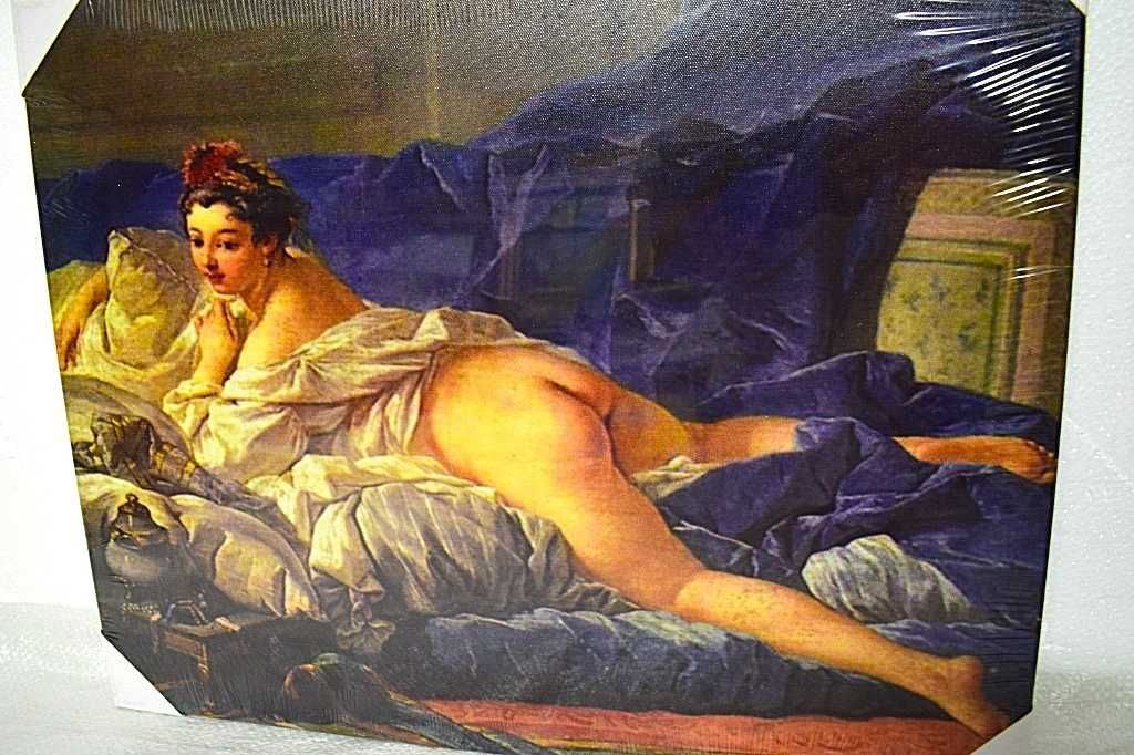 ,,Brunetka Odalisque ''-  F. Bouchera - 1745,reprodukcja .