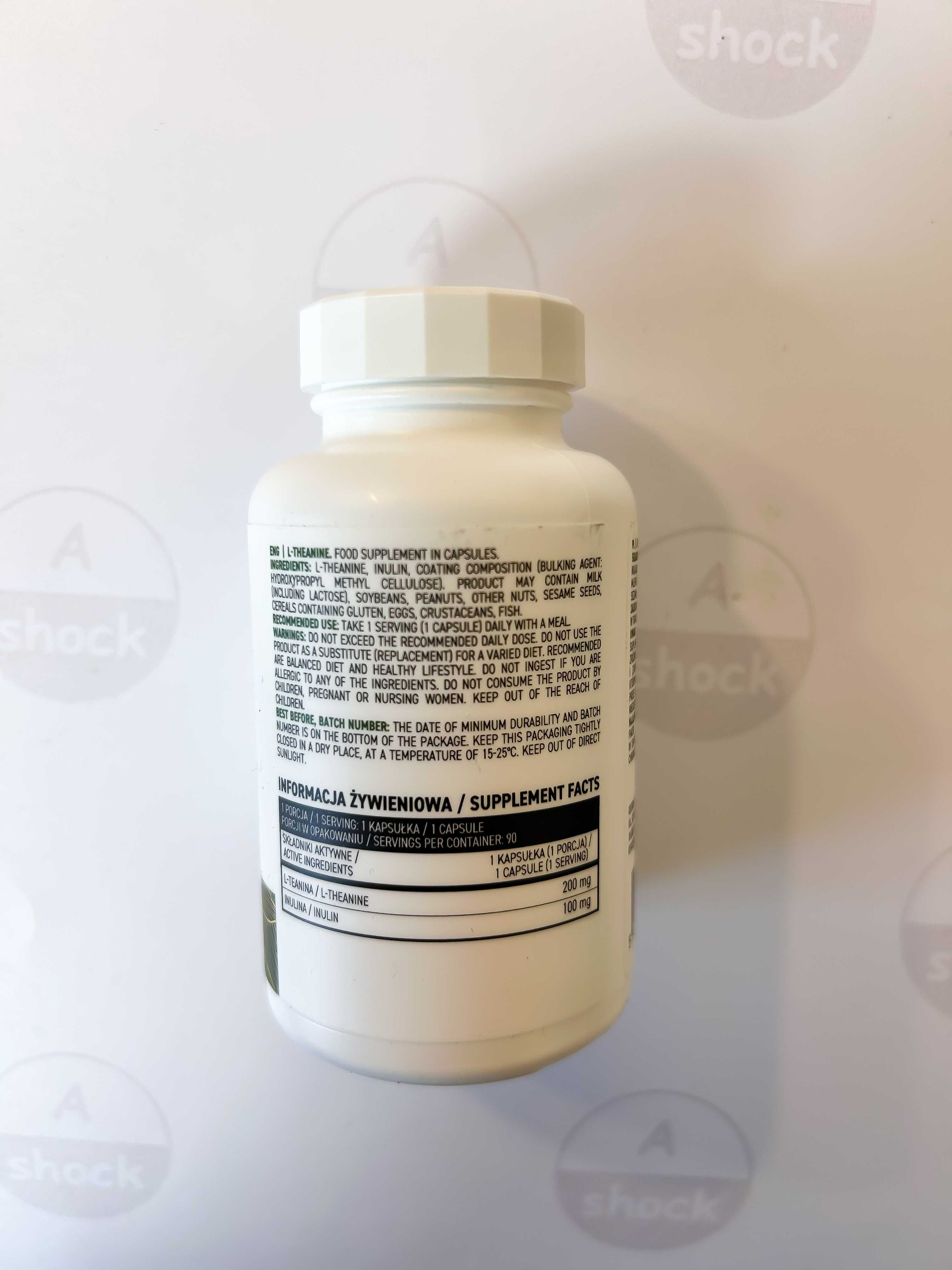 Аминокислоты OstroVit L-Theanine 200 mg (90 капсул.) теанин