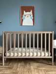 Łóżeczko niemowlęce dziecięce Ikea 120x60 drewno vintage brown unikat