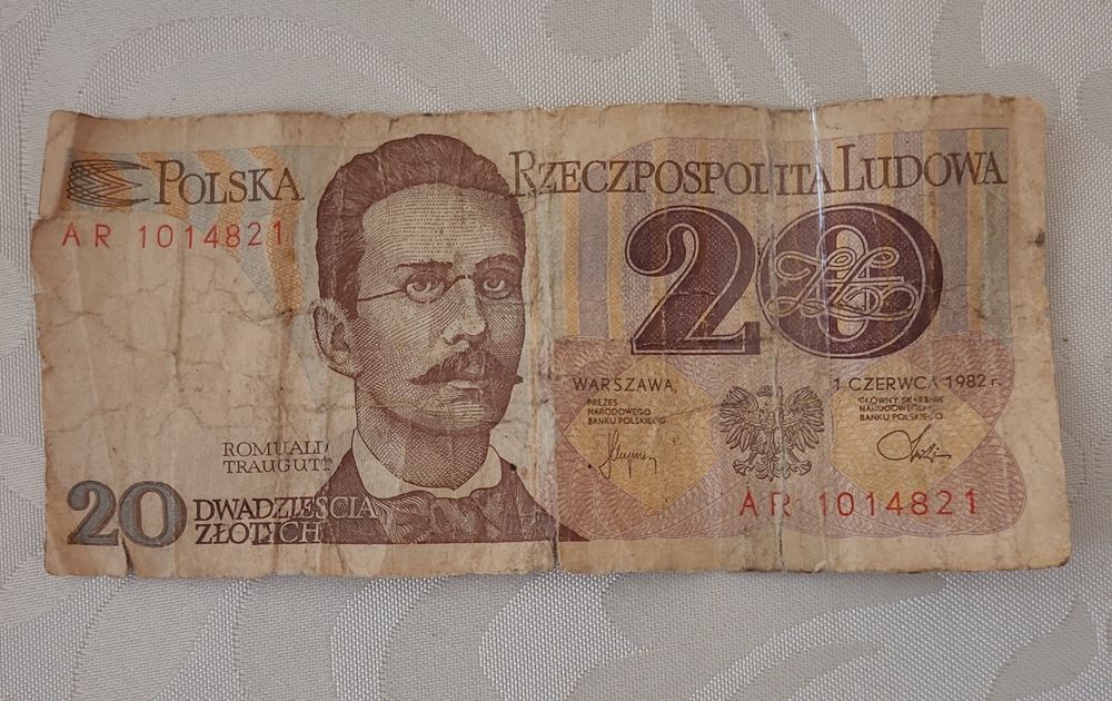 Pieniądze z PRL nominał 20zł