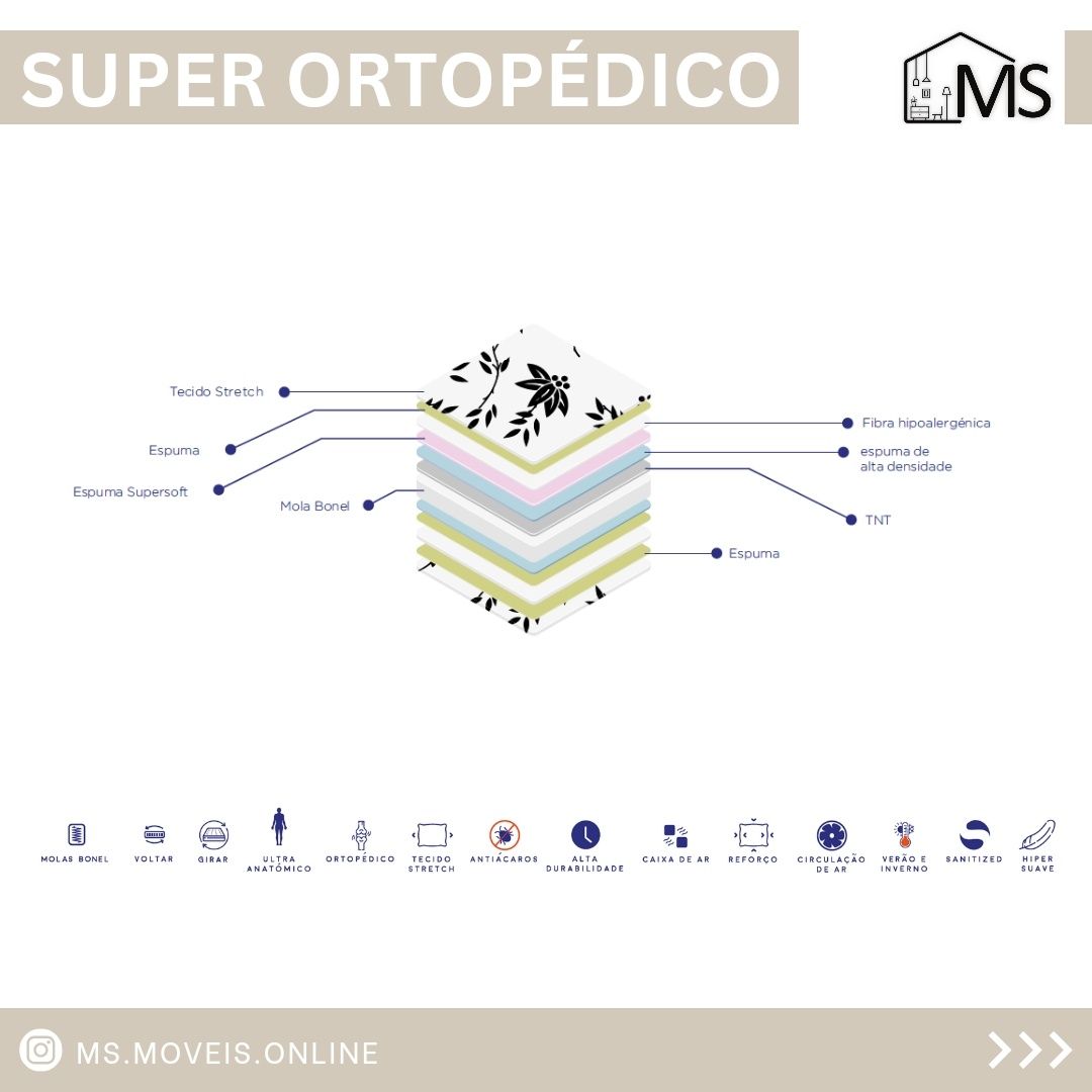 Colchão Super Ortopédico - NOVO Várias Medidas