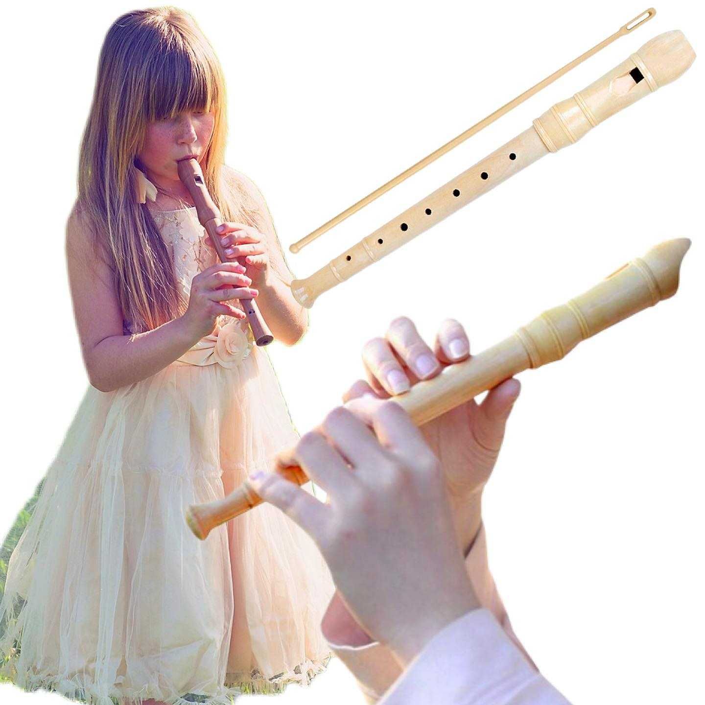 Flet SZKOLNY do nauki grania na flecie dla dzieci 8 otworów
