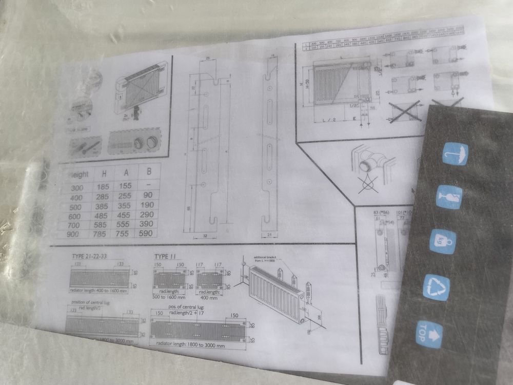 Grzejniki panelowe Termoteknik Design Flat 900x400 2szt