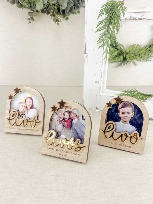 Molduras com texto personalizado