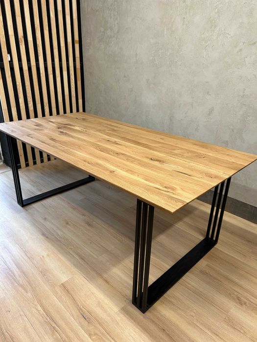 PROMOCJA! nowoczesny stół dębowy metalowa/drewniana noga loft boho hit